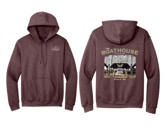 Hoodie - Dark Heathered Maroon
