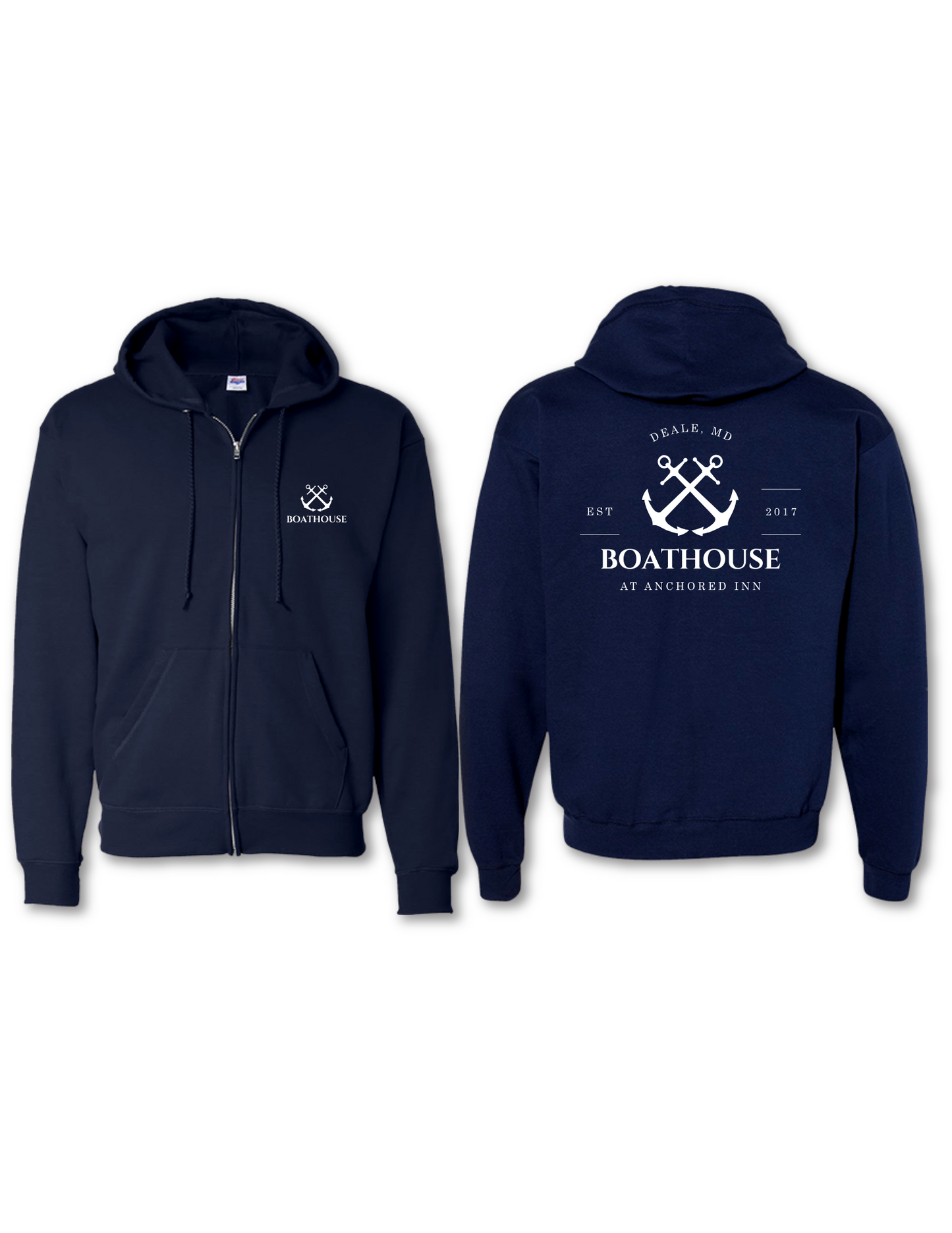 Boathouse Zip Up - Navy