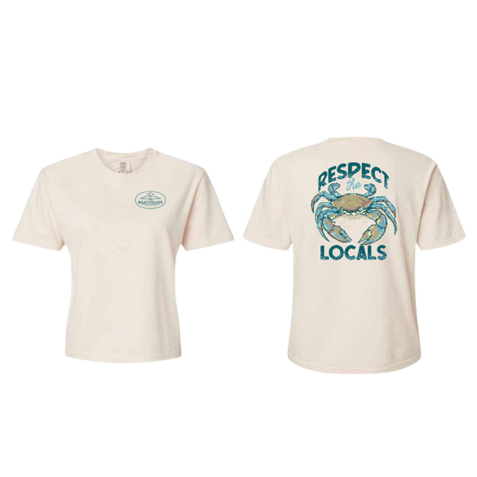 Women's Cropped T-Shirt - Respect The Locals
